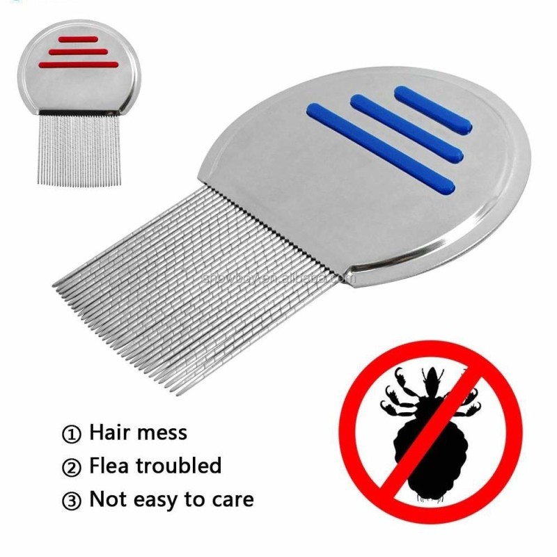 Head Lice Comb Factory - More Effective Stainless Steel Treatment Hair Comb