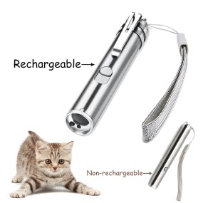 Laser Pointer Stick Supplier - Custom Silvery Laser Mouse Pointer Cat Training Toy
