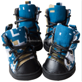 Pet Boots Manufacturer - Camo Anti Slip Winter Warm Cowboy Shoes for Small Dogs