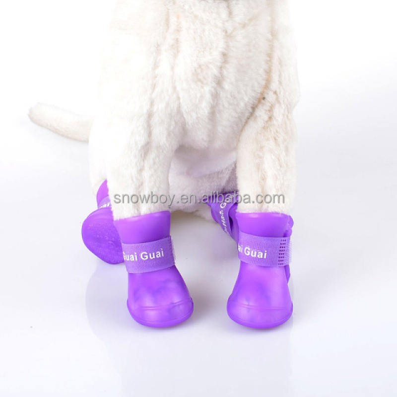 Dog Rain Boots Factory - Anti-slip Waterproof Rubber Rain Shoes for Dogs