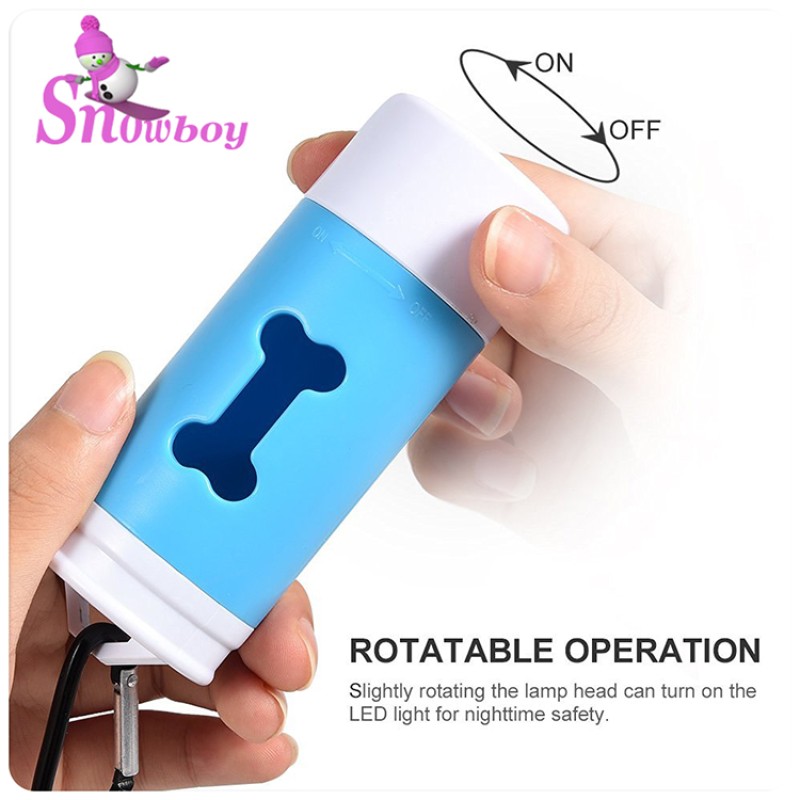 Poop Bag Dispenser Factory - Premium Bulk LED Flashlight PP Dog Shaped with Carabiner