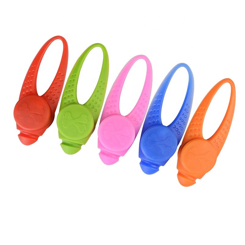 Pet Safety Light Factory - LED Collar Safety Light Silicone Clip on Pendant