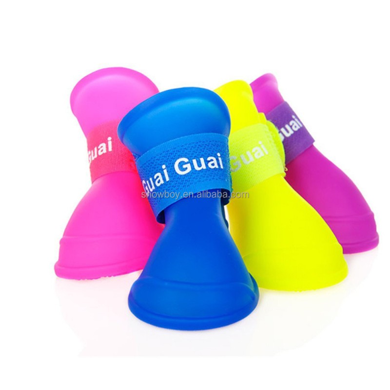 Dog Rain Boots Factory - Anti-slip Waterproof Rubber Rain Shoes for Dogs