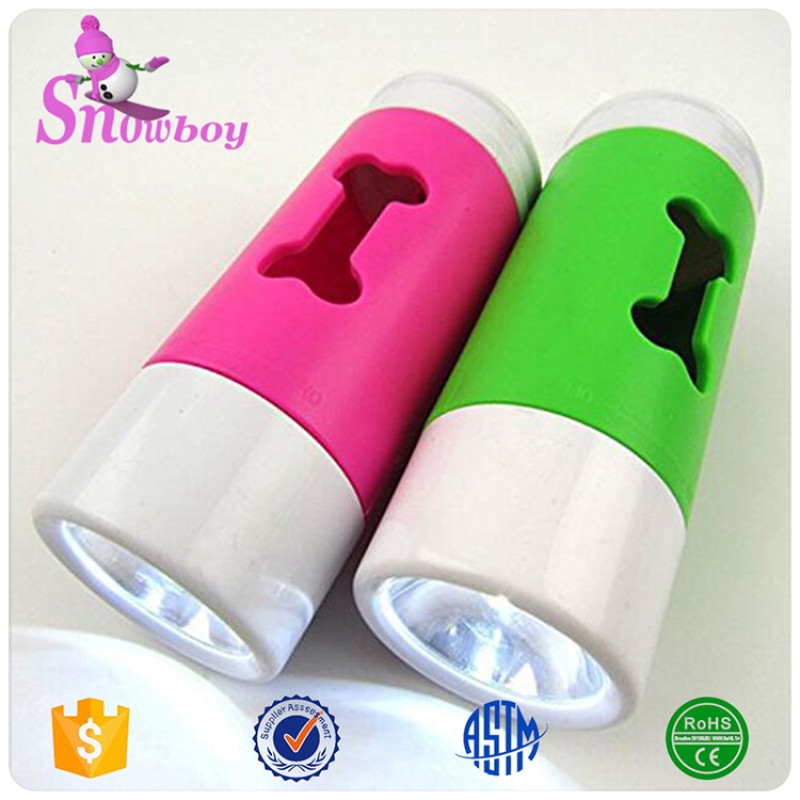 Poop Bag Dispenser Factory - Premium Bulk LED Flashlight PP Dog Shaped with Carabiner