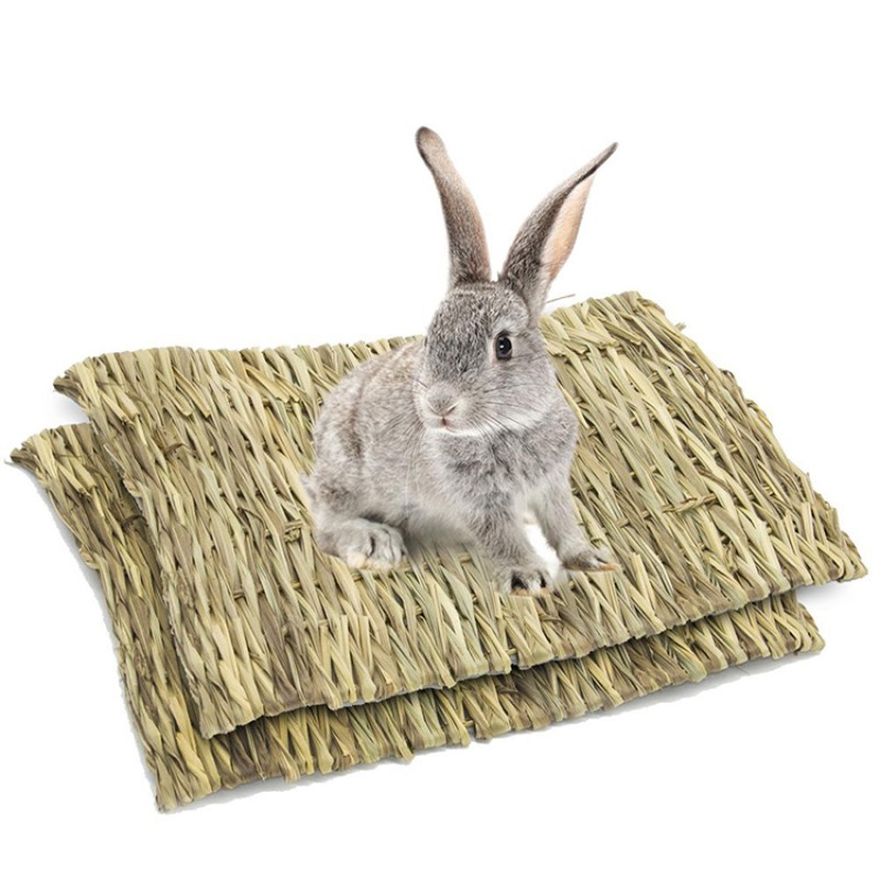 Rabbit Chew Toy Factory - Handmade Timothy Hay Grass Mat Bed for Small Animals
