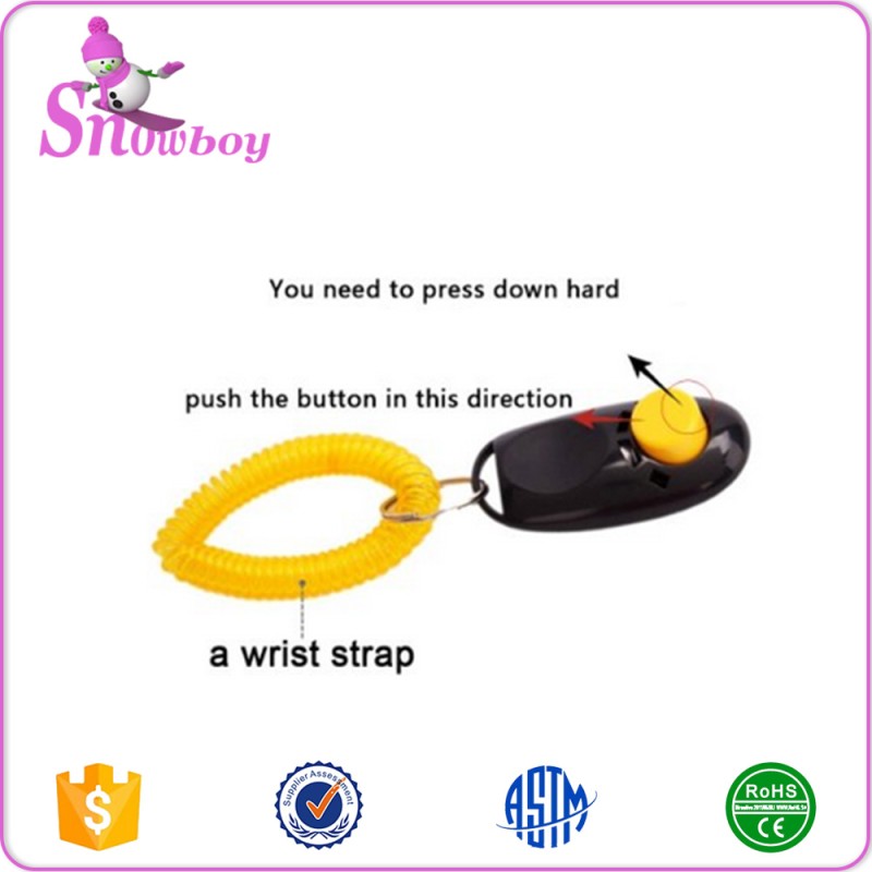 Dog Training Clicker Supplier - Big Button with Wrist Band for Training