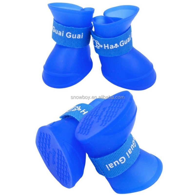 Dog Rain Boots Factory - Anti-slip Waterproof Rubber Rain Shoes for Dogs