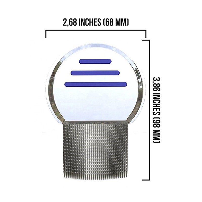 Nit Comb Supplier - Professional Stainless Steel Metal Head Lice Comb