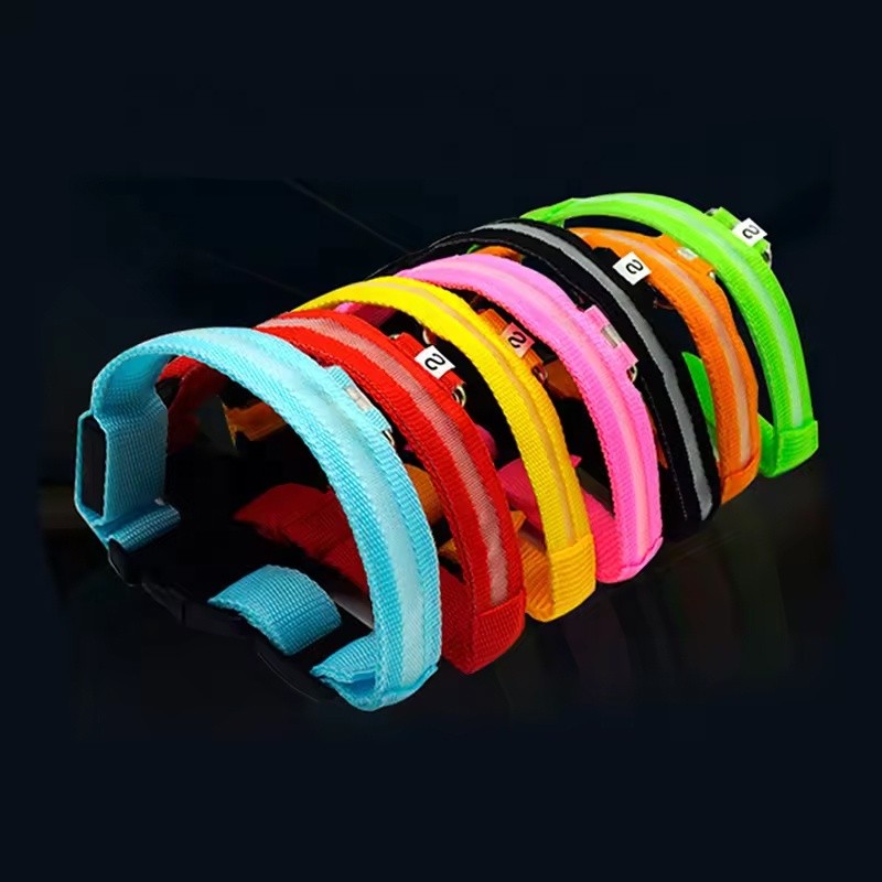 Custom LED Collar Supplier - Hot Selling Light Up Pet Collar USB Rechargeable