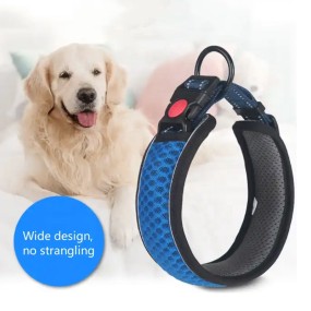 Pet Collar Supplier - 3M Reflective Stripes Breathable Mesh Nylon Webbing