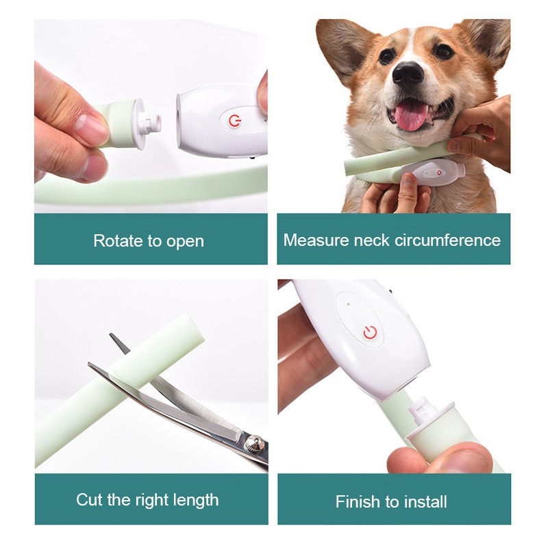 LED Dog Collar Supplier - Waterproof Cuttable USB Rechargeable Silicone Light Up