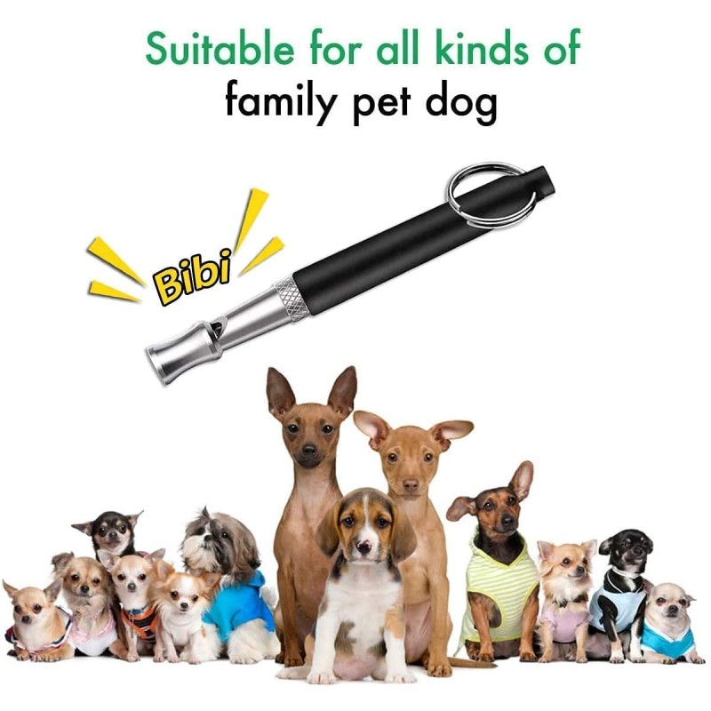 Ultrasonic Whistle Supplier - with Lanyard Funny Steel Metal Stop Barking Whistle