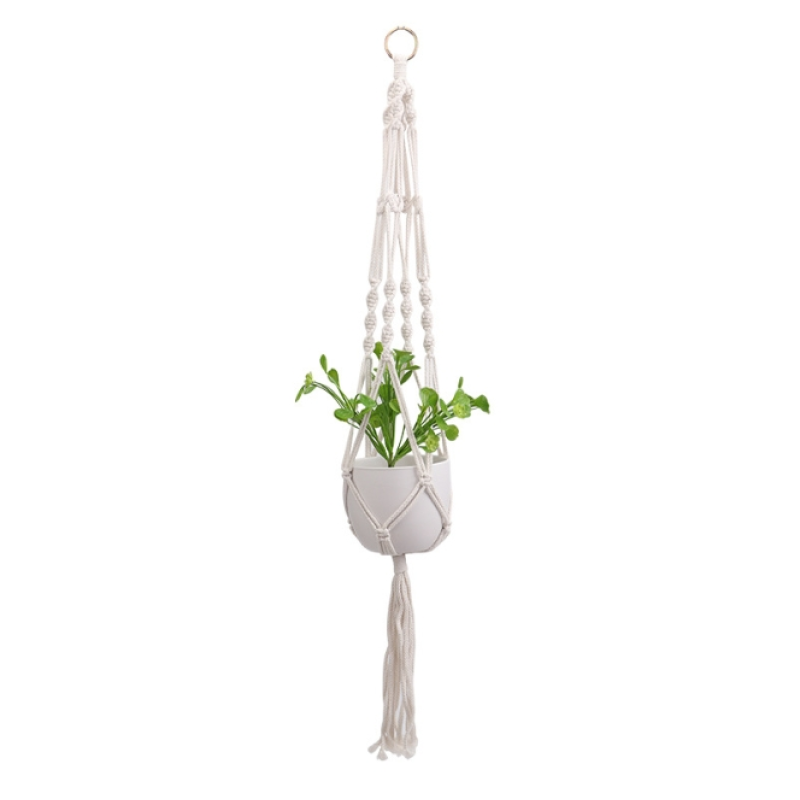 Hanging Planter Manufacturer - Modern Home Garden Balcony Hanging Basket with Cordage