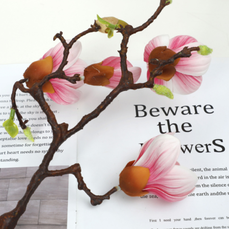 Artificial Magnolia Factory - High Quality Artificial Magnolia Flower for Home Decoration