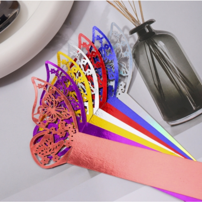 Napkin Rings Supplier - Elegant Laser Cut Metal Butterfly Rings for Weddings Christmas