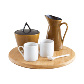 Bamboo Standing Shelf Supplier - 14 Inch Multi Use Lazy Susan