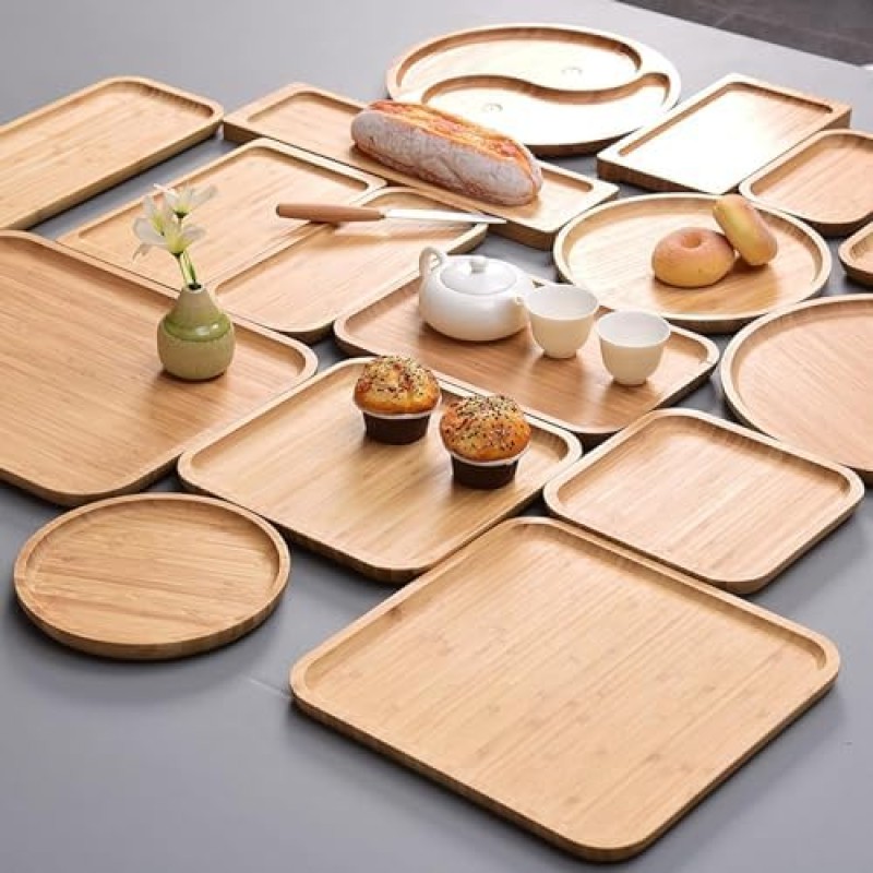 Bamboo Cheese Plate Factory - Single Tier Rectangular Platter