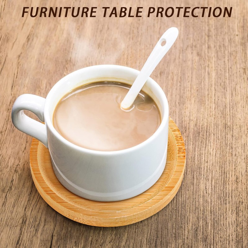 Bamboo Coasters Supplier - 3.74 Inch DIY Resin Saucers OEM