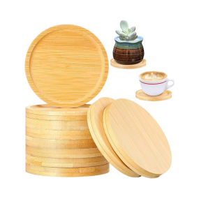 Bamboo Coasters Supplier - 3.74 Inch DIY Resin Saucers OEM