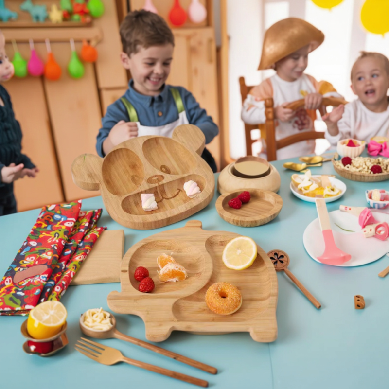 Bamboo Feeding Tray Supplier - Silicone Suction Cup Toddler