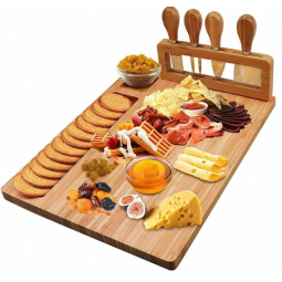 Bamboo Charcuterie Board Supplier - Wedding Gift Set Custom