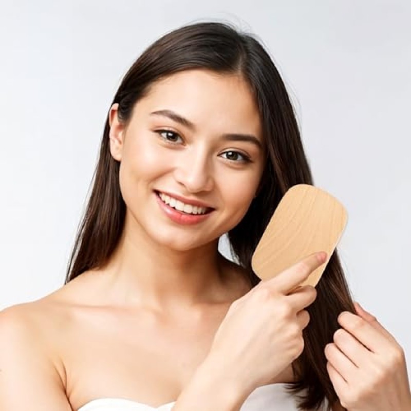 Wooden Hairbrush Manufacturer - Bamboo Pins Scalp Massage Custom