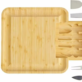 Bamboo Charcuterie Board Manufacturer - Drawer Cheese Platter Set