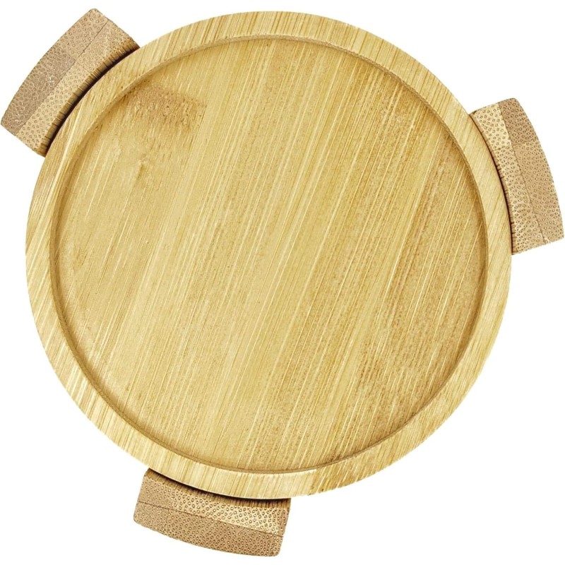 Bamboo Coaster Set Factory - Natural Wood Drink Holders Bulk