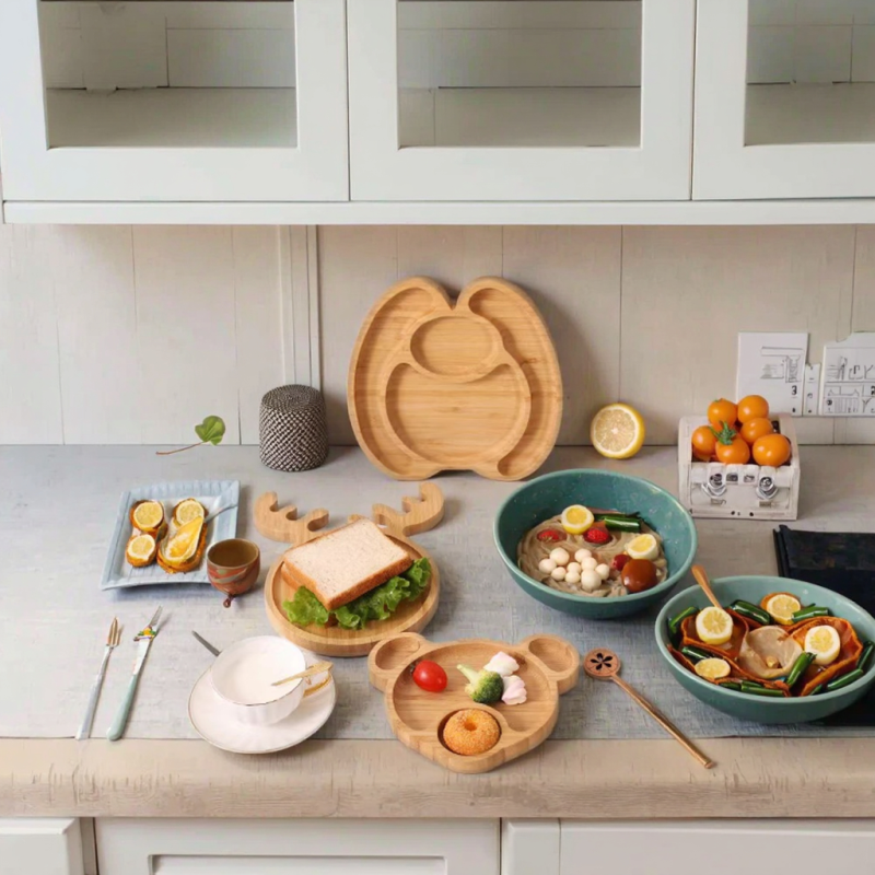 Bamboo Feeding Tray Supplier - Silicone Suction Cup Toddler