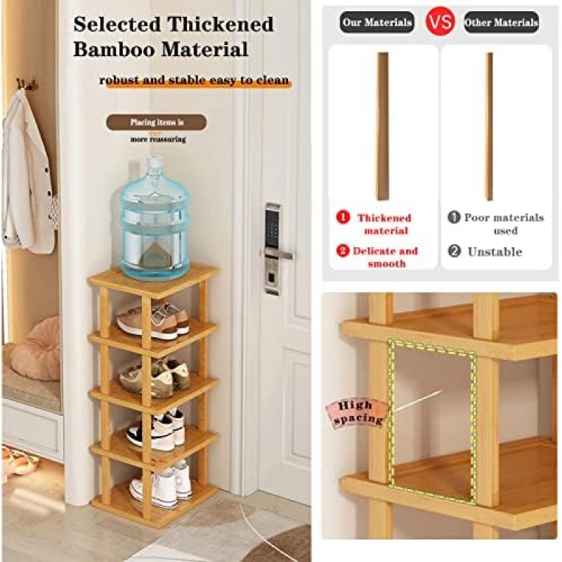 Bamboo Shoe Rack Supplier - Vertical Space Saving Organizer