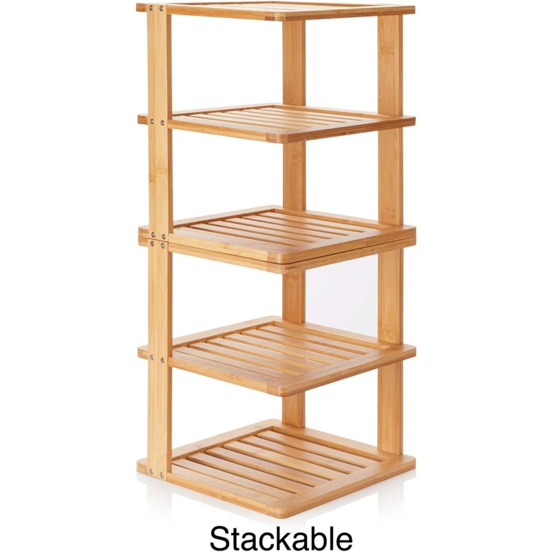 Bamboo Corner Shelf Factory - Kitchen Bathroom Storage Cabinet