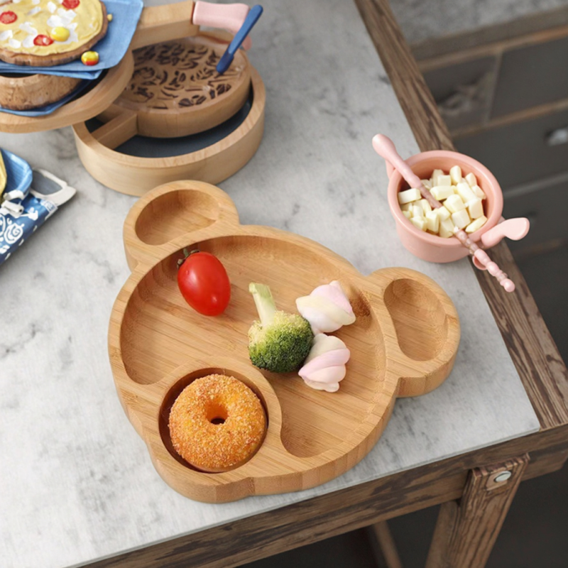 Bamboo Feeding Tray Supplier - Silicone Suction Cup Toddler