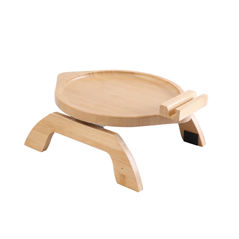 Bamboo Sofa Tray Manufacturer - 360 Rotating Phone Holder Custom