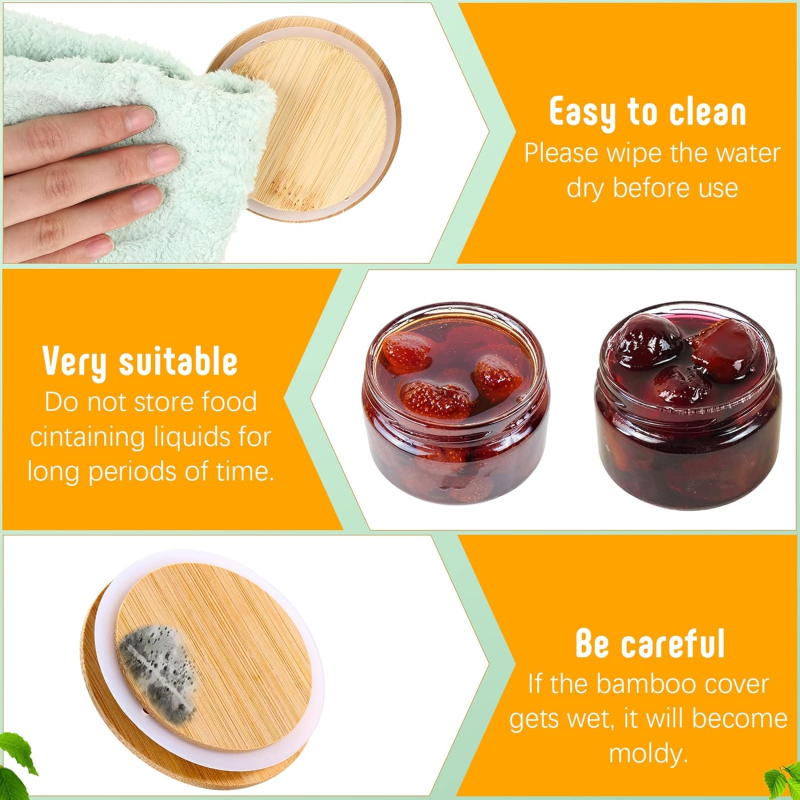 Glass Storage Jar Factory - Bamboo Lid Grain Container Wholesale