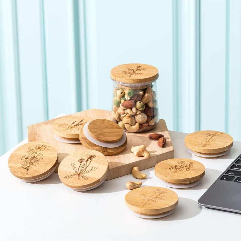 Bamboo Storage Lids Factory - Wide Mouth Canning Jar Lids OEM