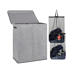 Bamboo Laundry Bag Supplier - 145L Lightweight Foldable with Lid