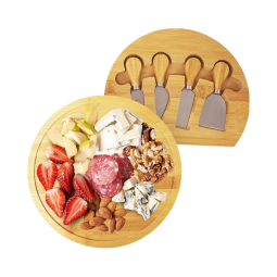 Bamboo Cheese Board Supplier - 4 Knives Cutlery Drawer Custom