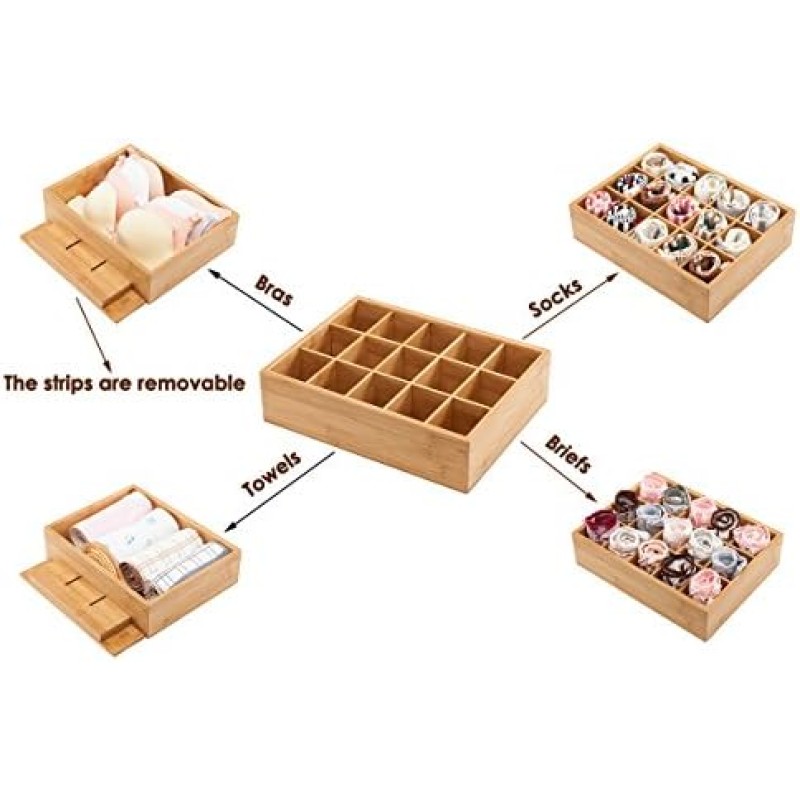 Bamboo Drawer Organizer Manufacturer - Wooden Divider Storage Box
