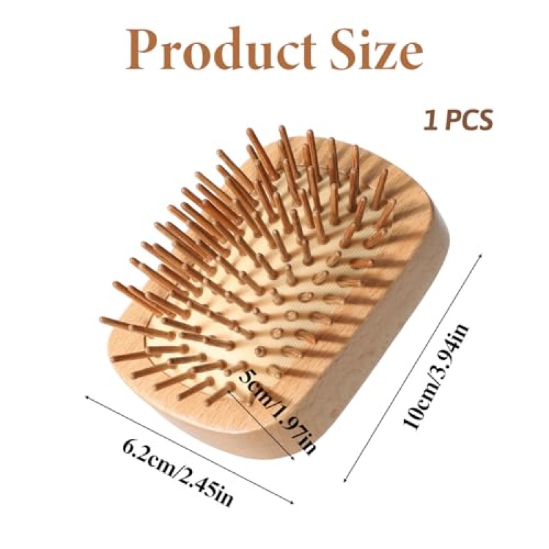 Wooden Hairbrush Manufacturer - Bamboo Pins Scalp Massage Custom