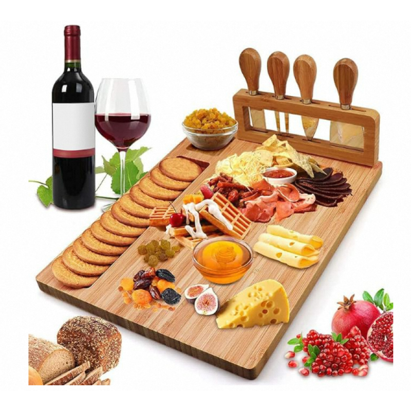 Bamboo Charcuterie Board Supplier - Wedding Gift Set Custom