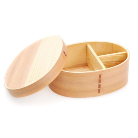 Bamboo Bento Lunch Box Supplier - with Divider for Outdoor