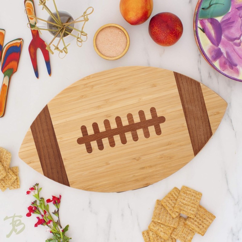 Bamboo Cutting Board Manufacturer - Football Shaped Charcuterie