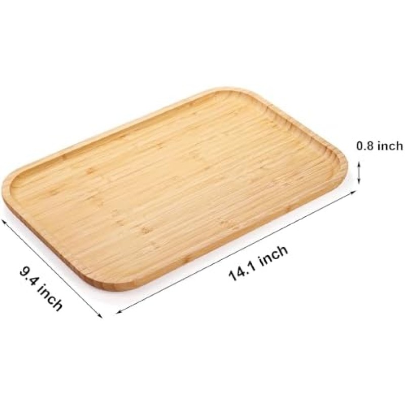 Bamboo Cheese Plate Factory - Single Tier Rectangular Platter