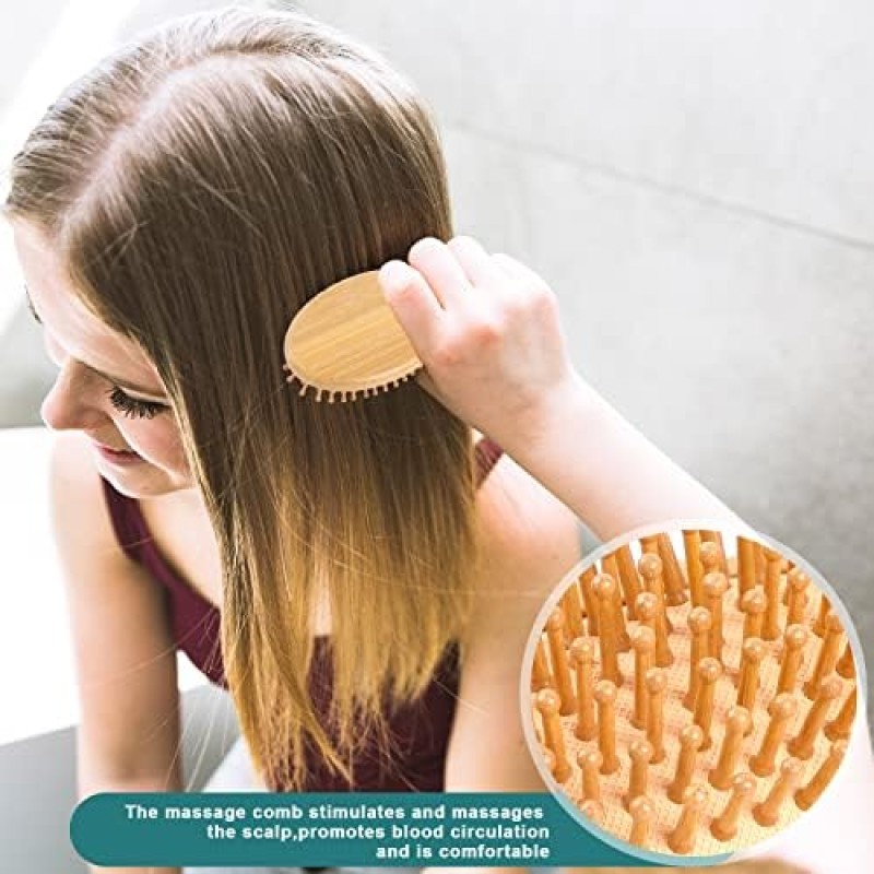 Bamboo Massage Comb Factory - Portable Anti Static Hairbrush