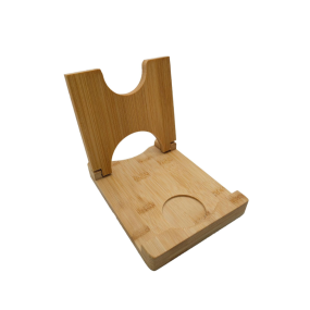 Bamboo Pen Holder Factory - 2 Piece Geometric Desk Organizer