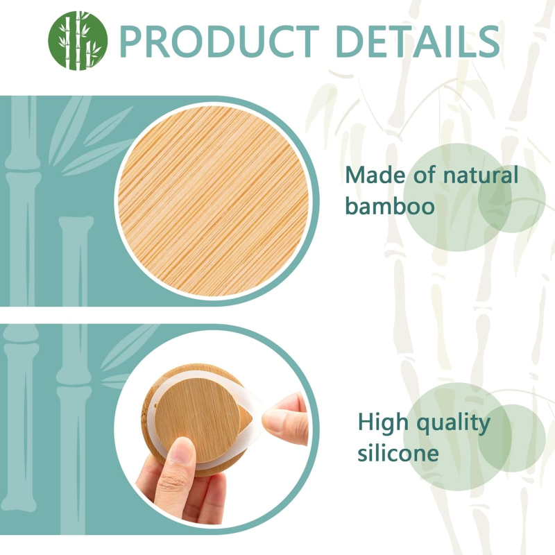 Bamboo Storage Lids Factory - Wide Mouth Canning Jar Lids OEM