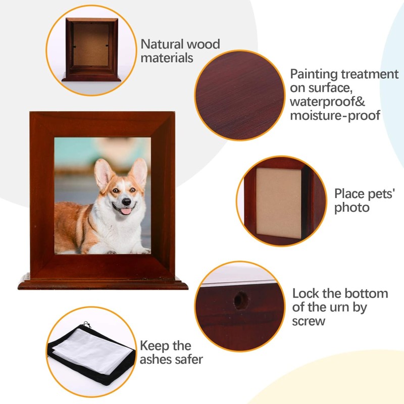 Bamboo Pet Urn Manufacturer - Photo Frame Cremation Box