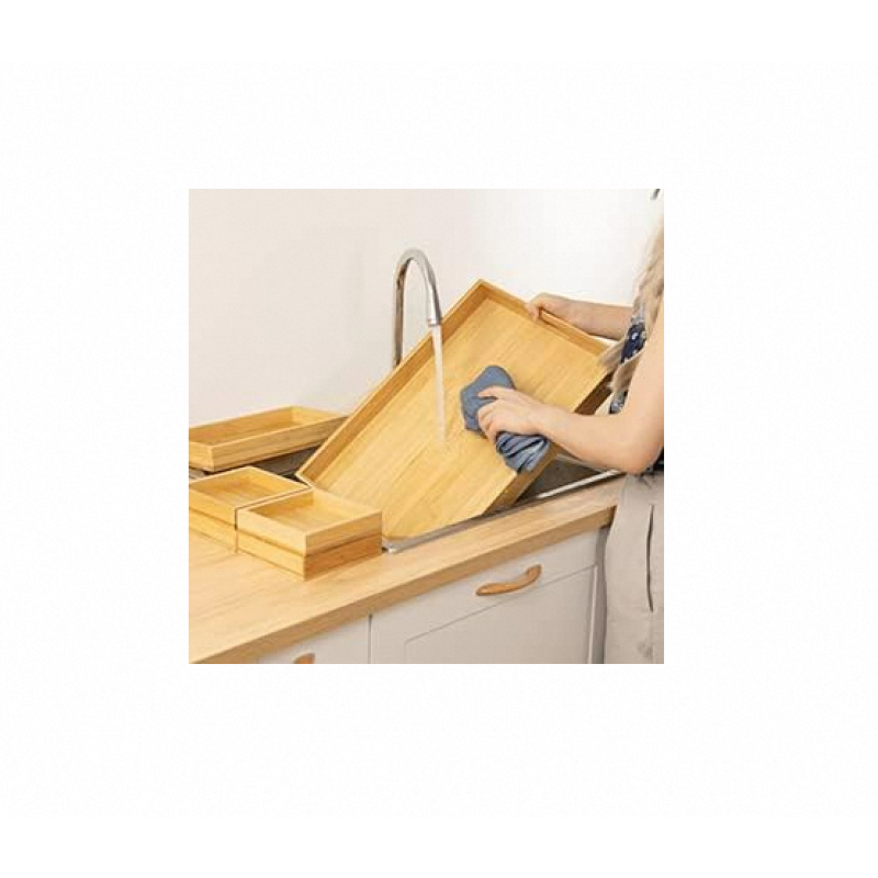 Bamboo Serving Tray Factory - Large Platter Handle Custom