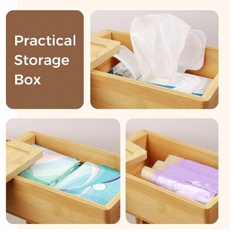 Bamboo Toilet Paper Holder Factory - 4 in 1 Free Standing