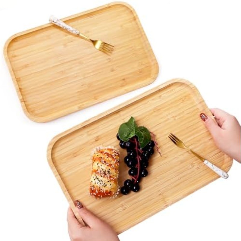 Bamboo Cheese Plate Factory - Single Tier Rectangular Platter